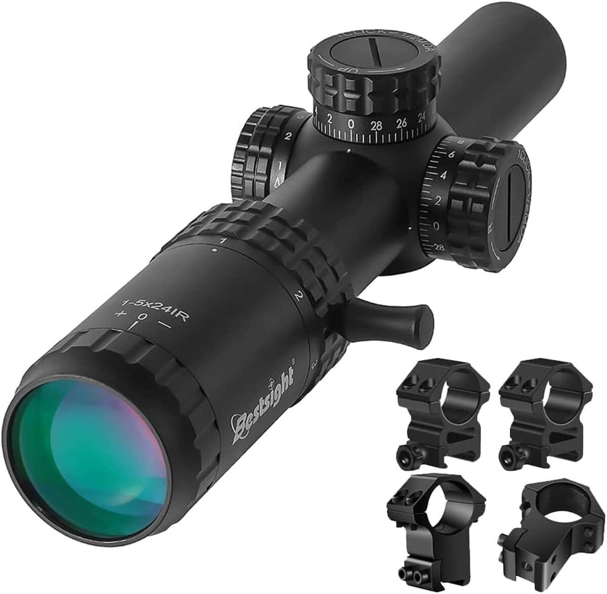 Essai Paike 1-5x24 : lunette Tactique Grand Angle Illuminée