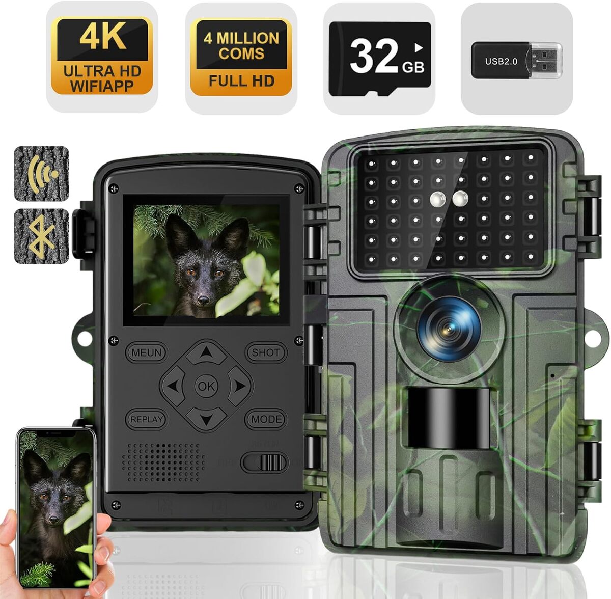 Test Caméra de Chasse WiFi 4K : détecteur Rapide & Vision Nocturne