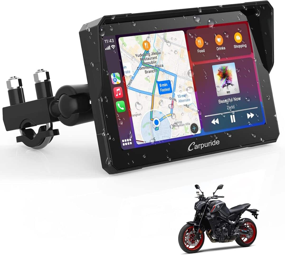 Test Carpuride W702 : l'écran Carplay Moto qui change la donne