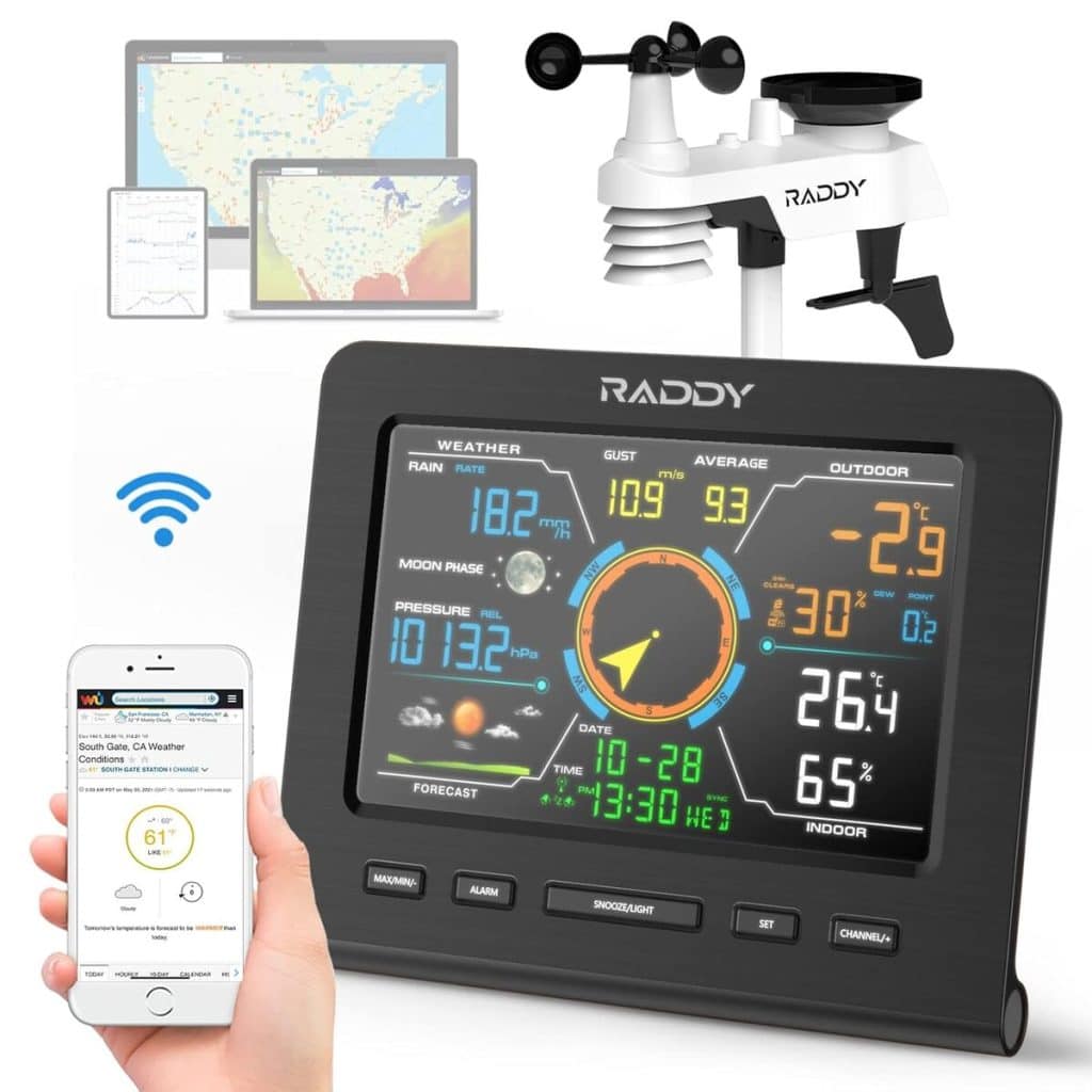 Test station météo Raddy WF-100C Lite : l'essentiel à la maison