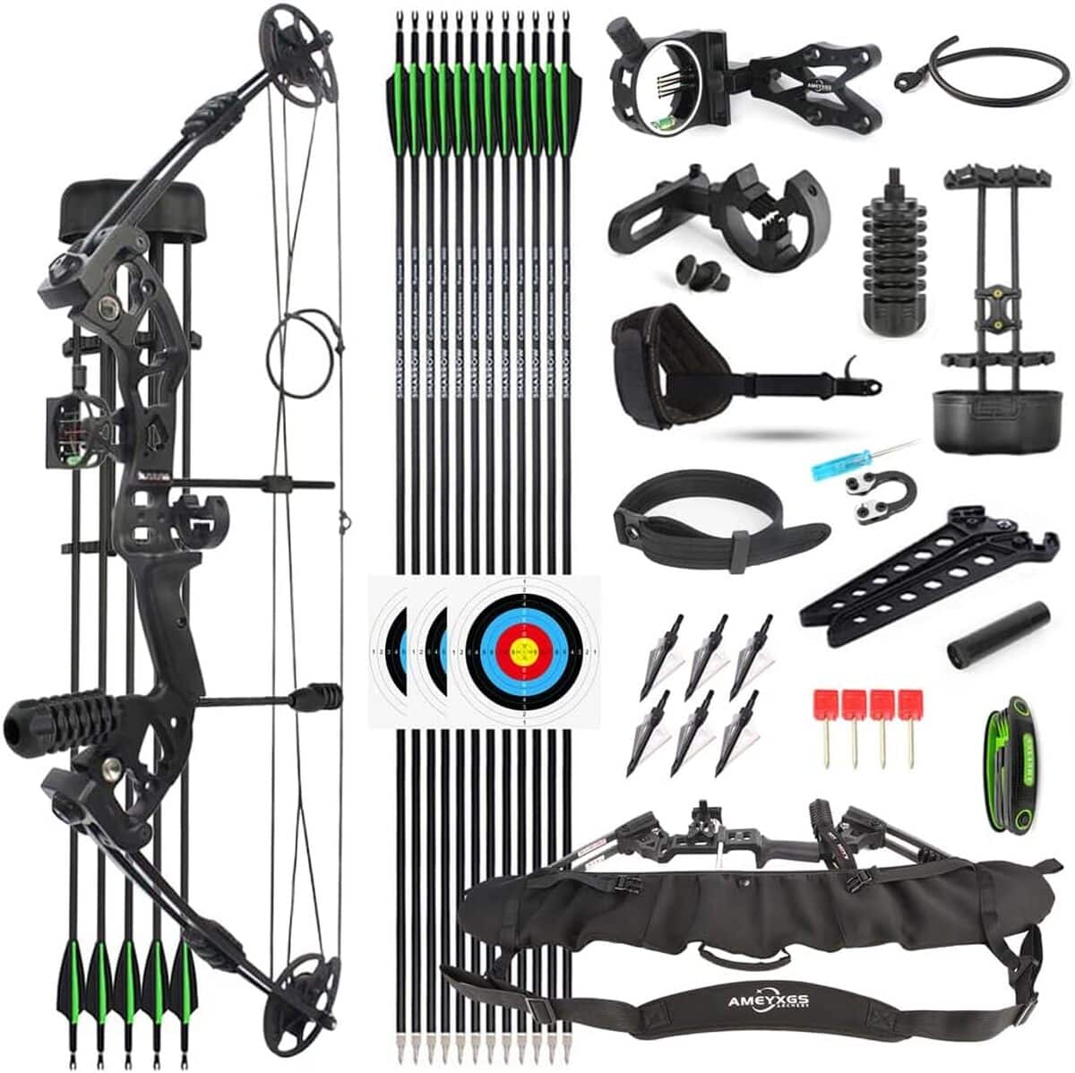 Test : arc à poulies SHARROW 40 lbs pour chasse et tir à l'arc