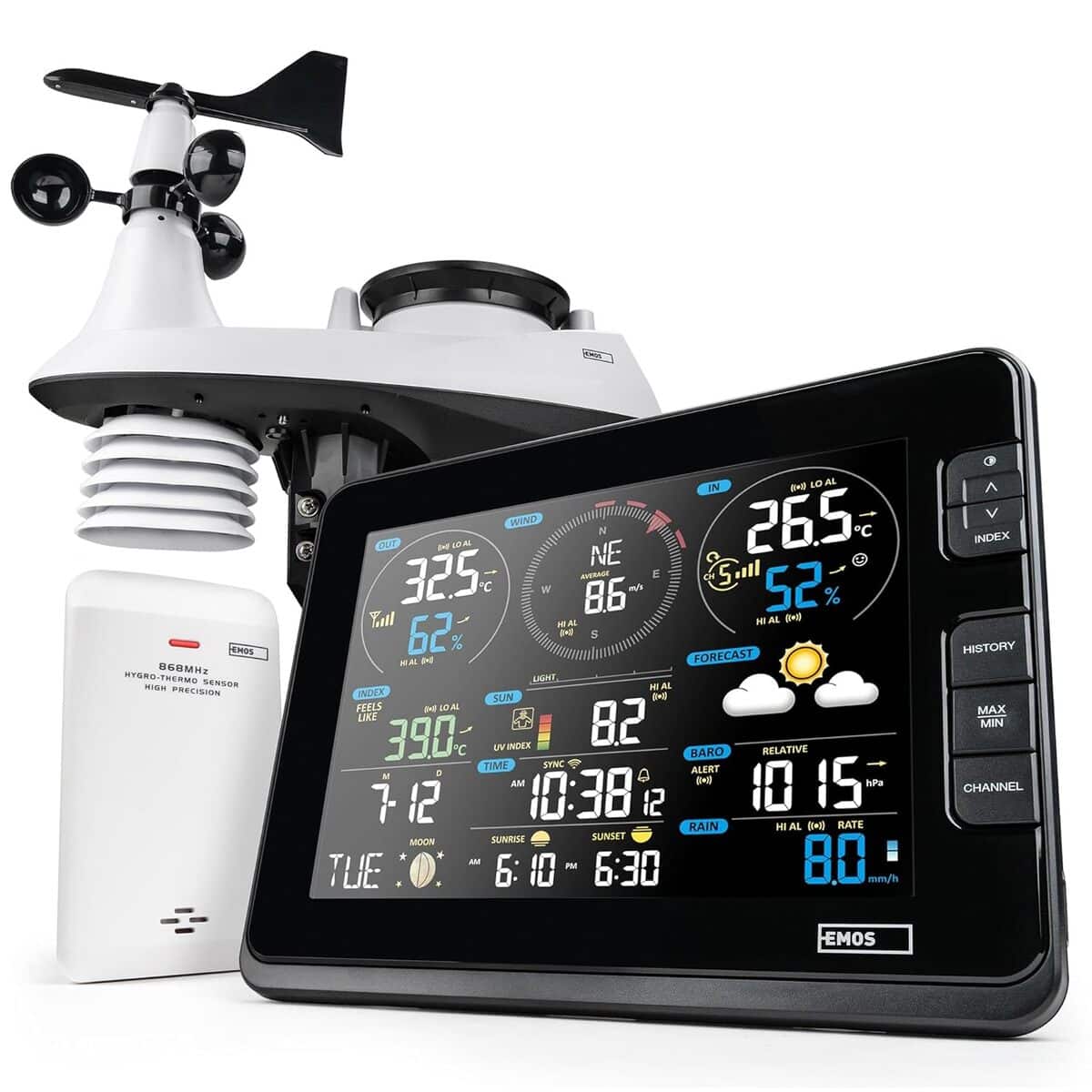Test de la station météo EMOS : précision sans fil et confort connecté