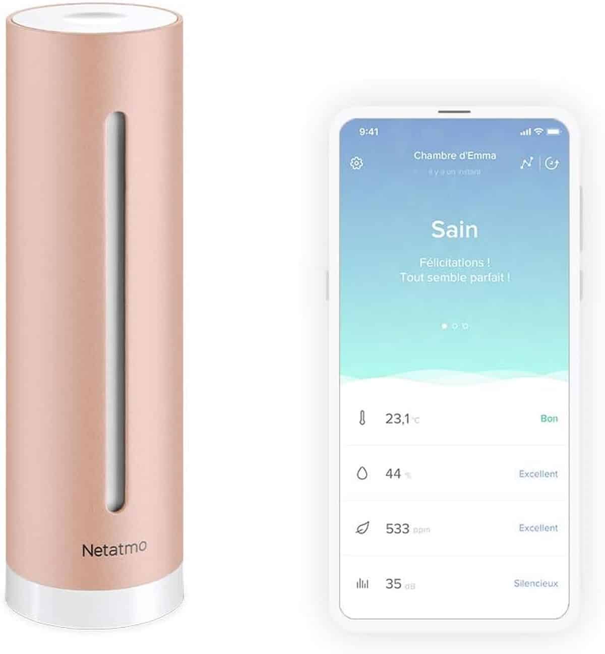 Test du Netatmo NHC-FR : capteur d'air connecté