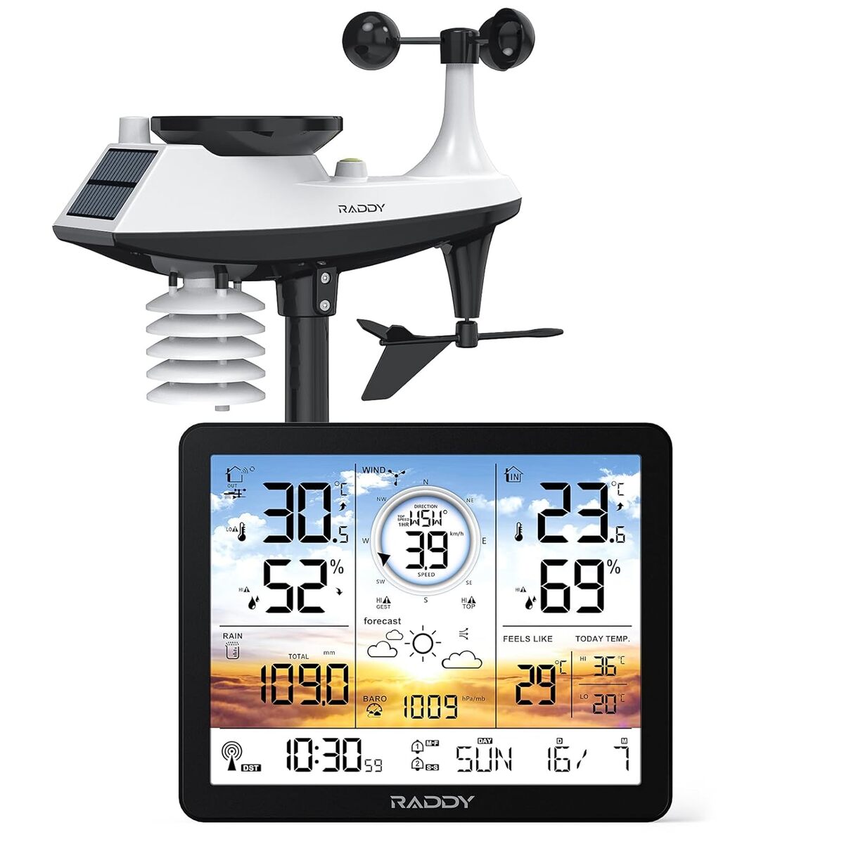 Test Raddy AG7 : station météo complète et précise