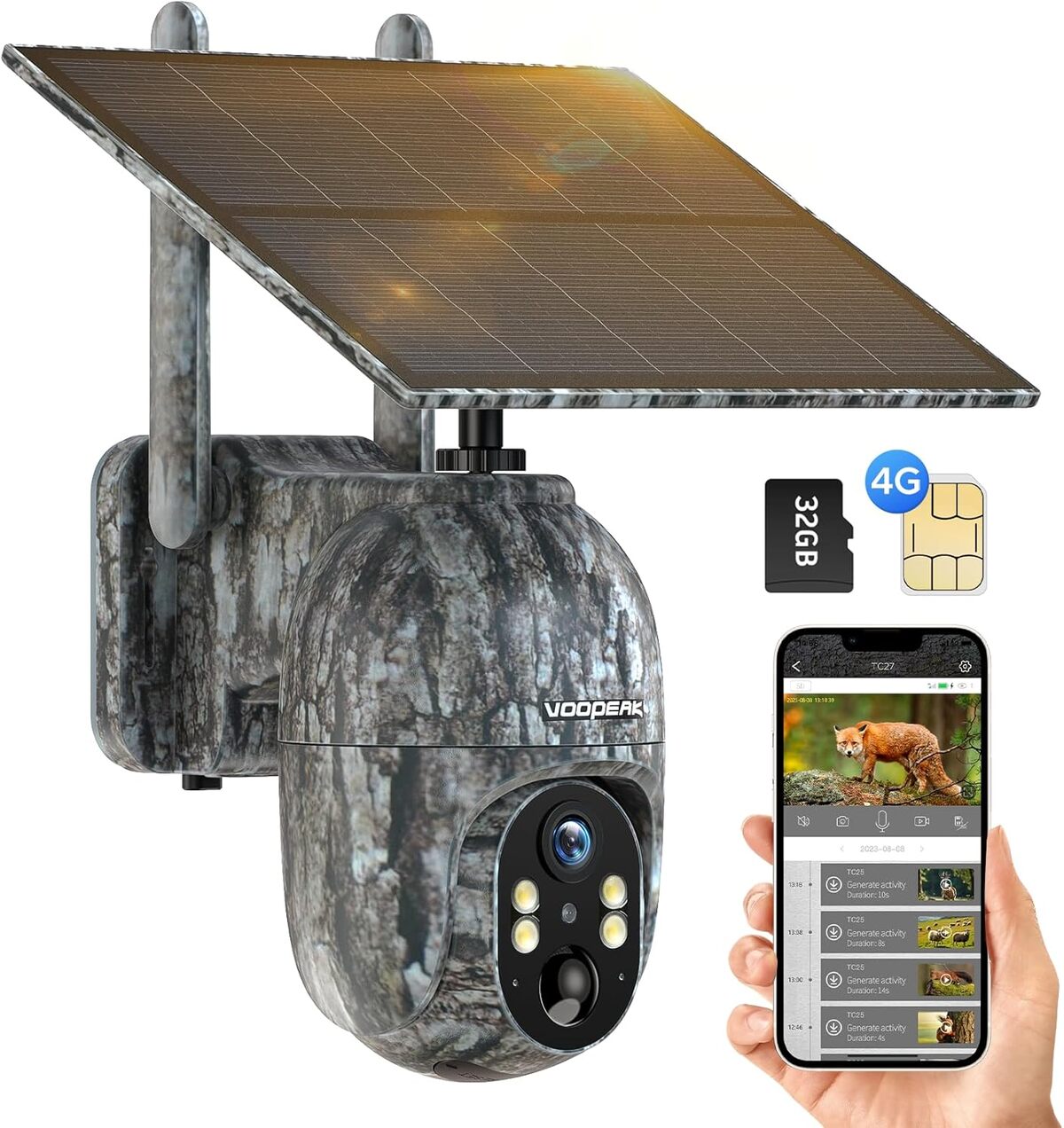Test : caméra de chasse solaire VOOPEAK 4G LTE 2, 5K FHD