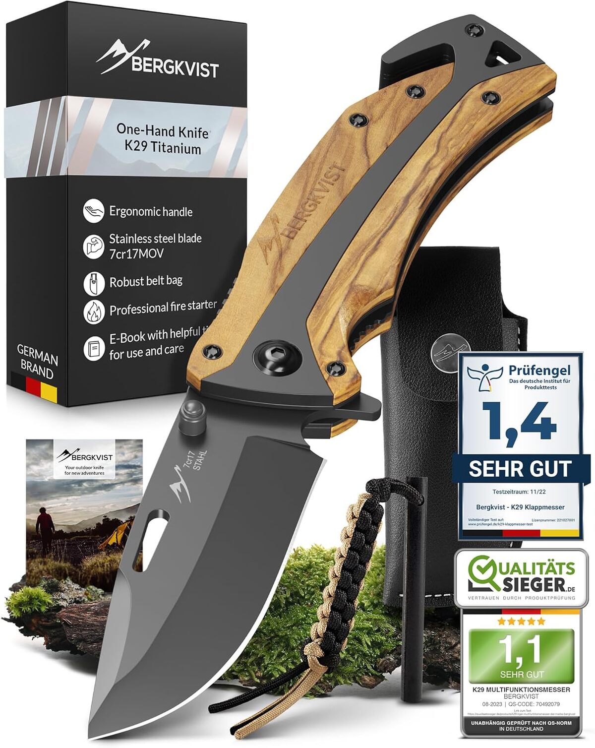 Avis sur le couteau de survie Bergkvist K29 Titanium