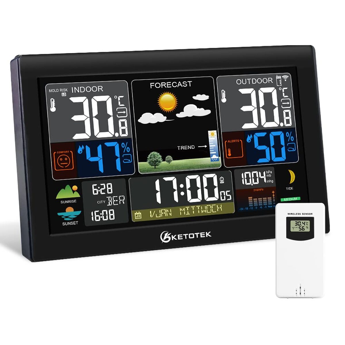 Test de la station météo sans fil Ketotek