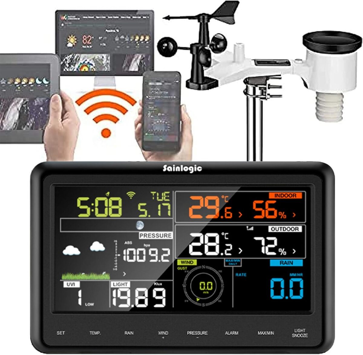 Test : station météo professionnelle Sainlogic sans fil