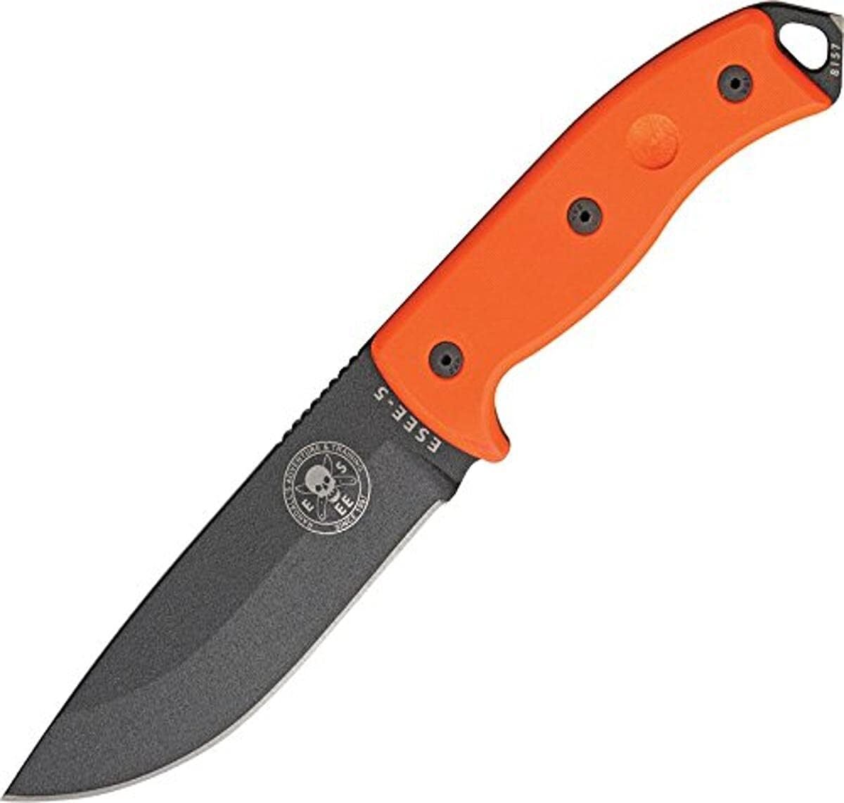 Test du couteau de survie Esee ES5POR orange
