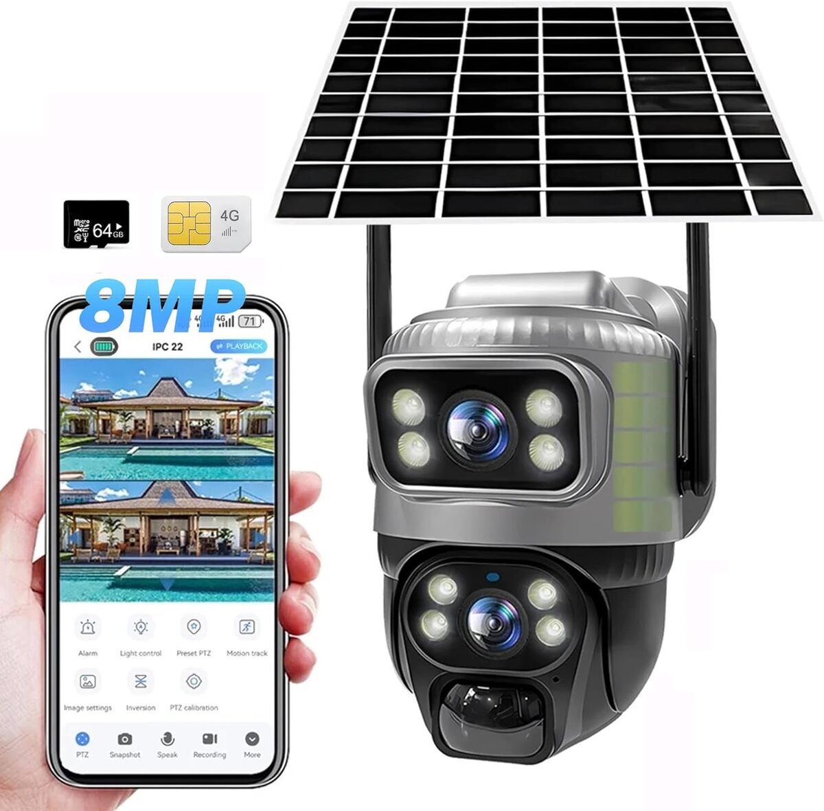 Test de la caméra solaire 4G LTE PTZ : sécurité et innovation