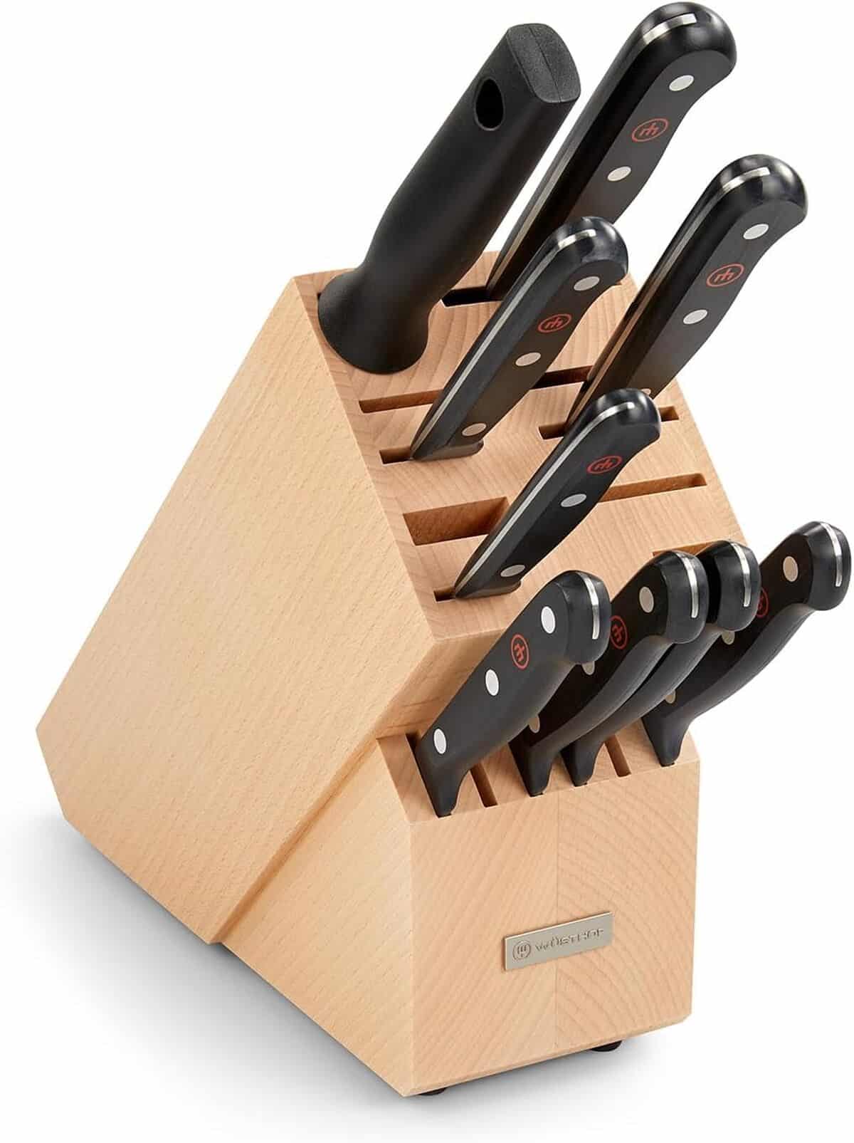 Test du bloc de couteaux Wüsthof Gourmet : 9 pièces au banc d'essai