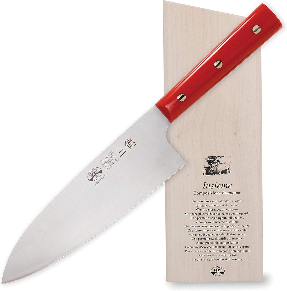 Test du couteau santoku Coltellerie Berti 1895