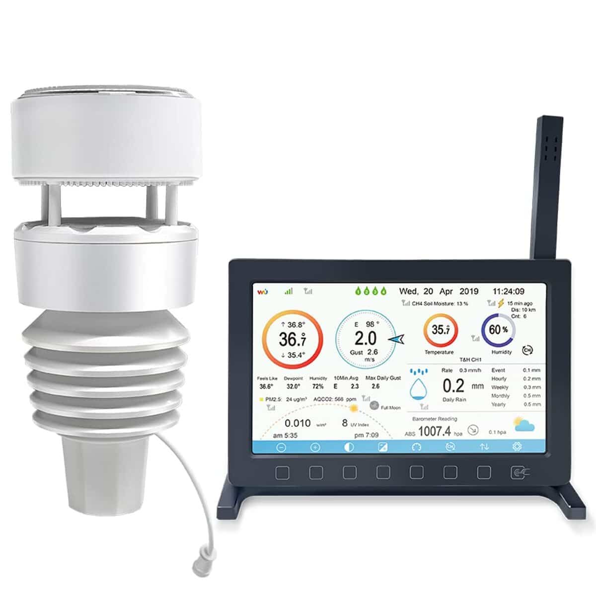 Test : station météo froggit HP2000 Ultra WiFi 7 en 1
