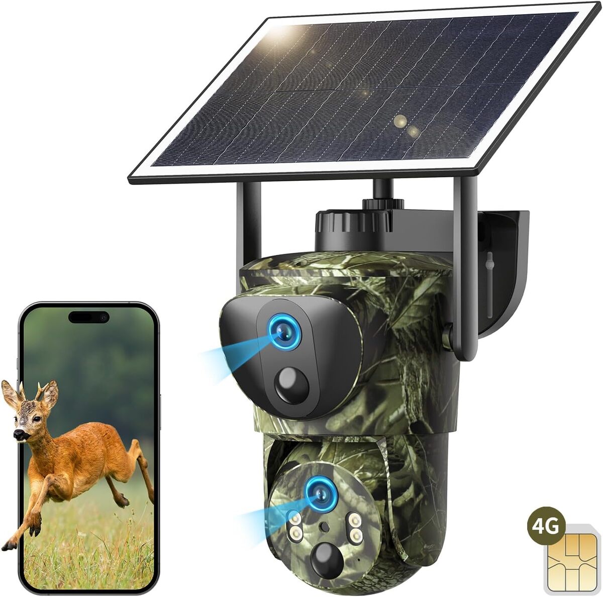 Avis SEHMUA : caméra de chasse 4G LTE à double objectif, solaire et sans fil