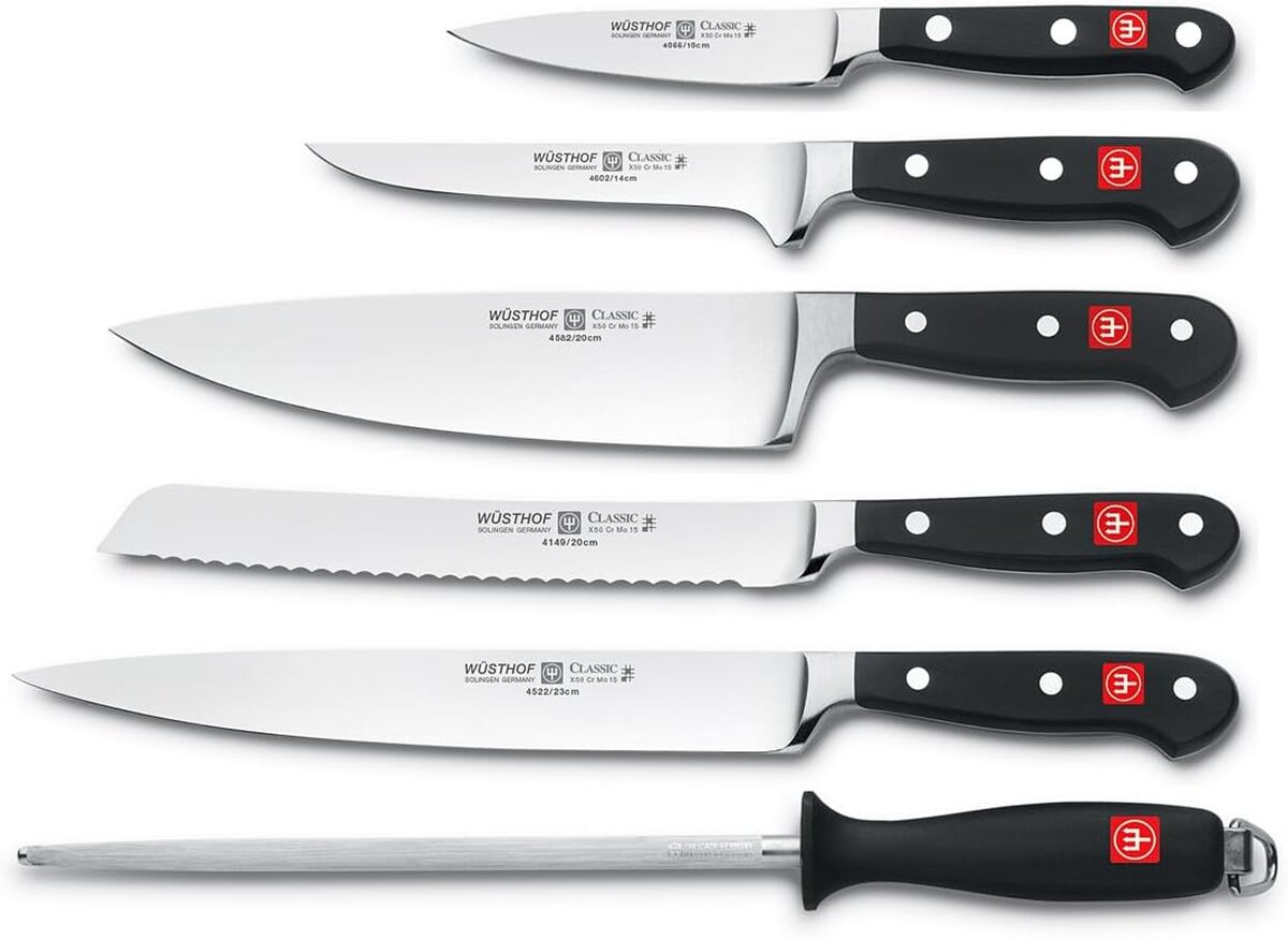 Test du coffret Wüsthof TR9751 : 5 couteaux de cuisine + fusil à aiguiser