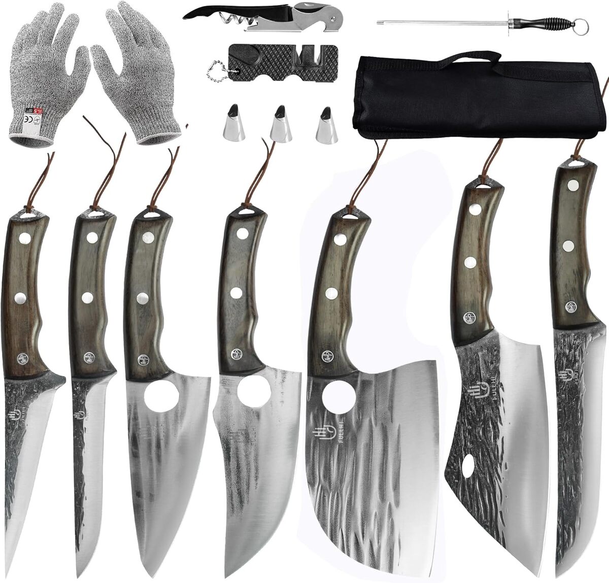Test : ensemble Fullhi 13 couteaux en acier carbone