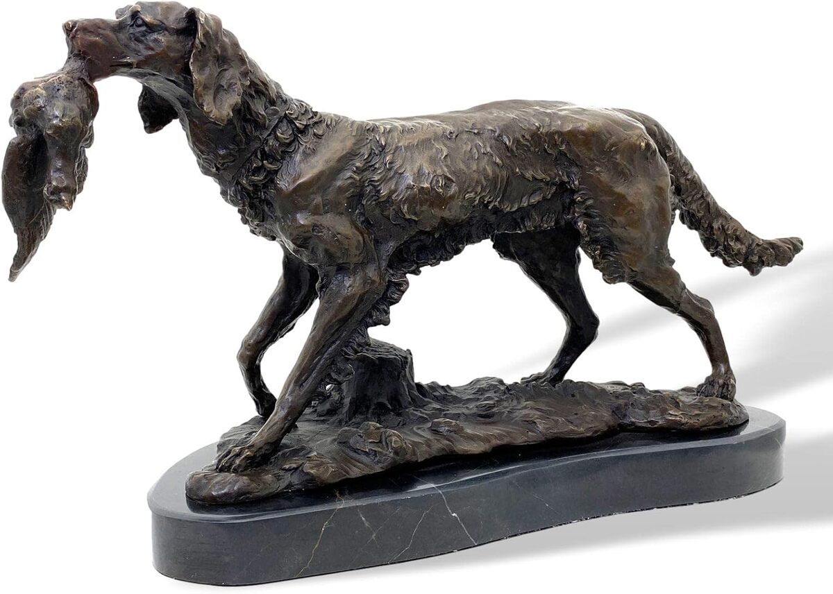Test : aubaho sculpture chien bronze antique