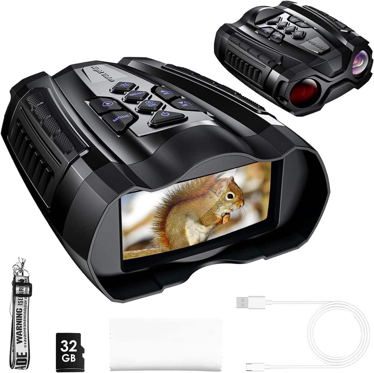 Test : jHdril lunettes de vision nocturne 4K avec écran 3, 2" et portée 300 m