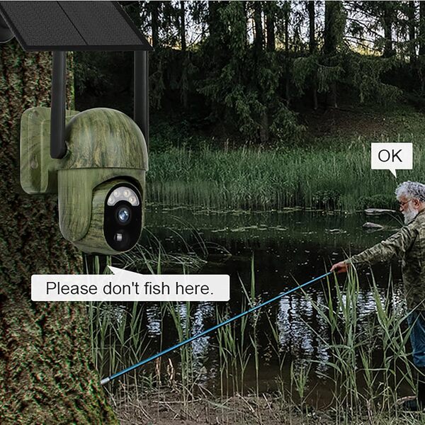 Lifellery extérieure Caméra de Chasse Solaire 4G et Carte SIM,2K HD Caméra de Surveillance Animaux Infrarouge Vision Nocturne avec Détecteur de Movement 0.2S Exterieur IP66 Étanche