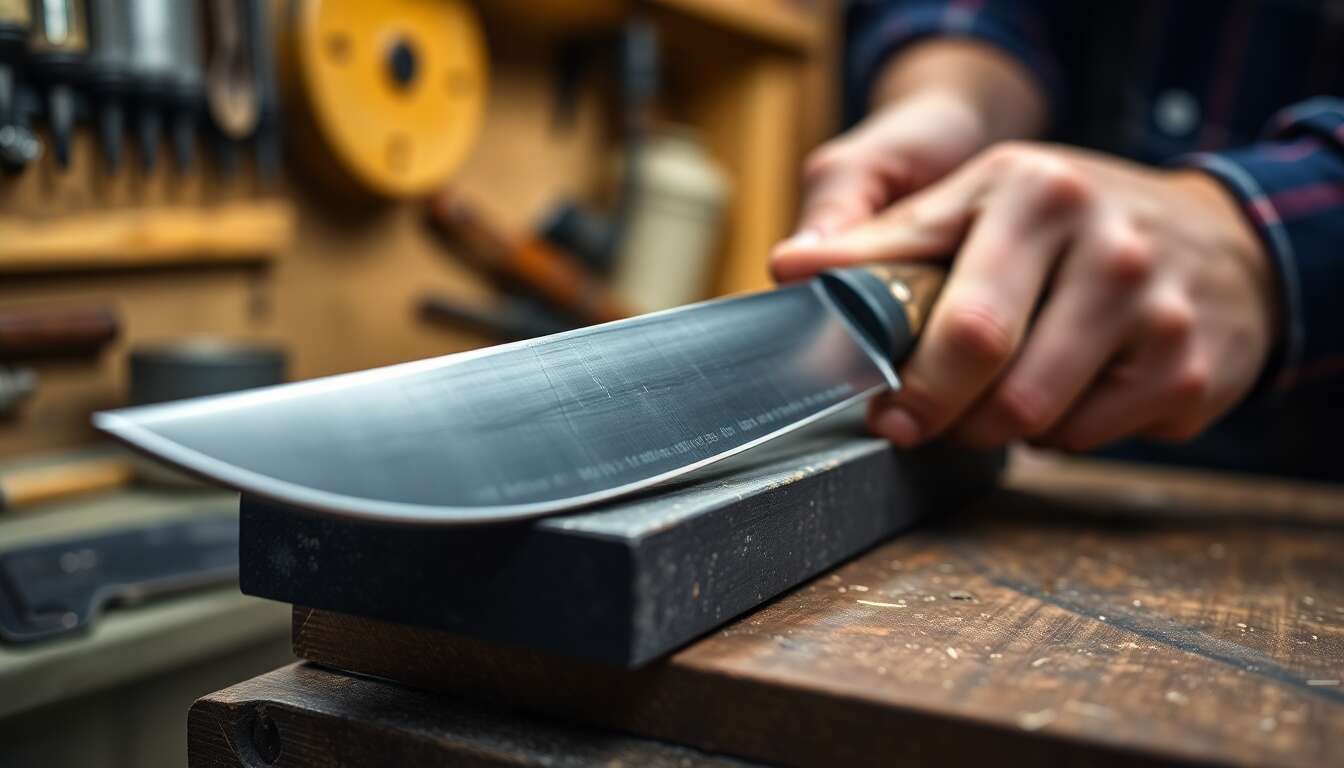 Comment aiguiser un couteau de chasse : guide pratique