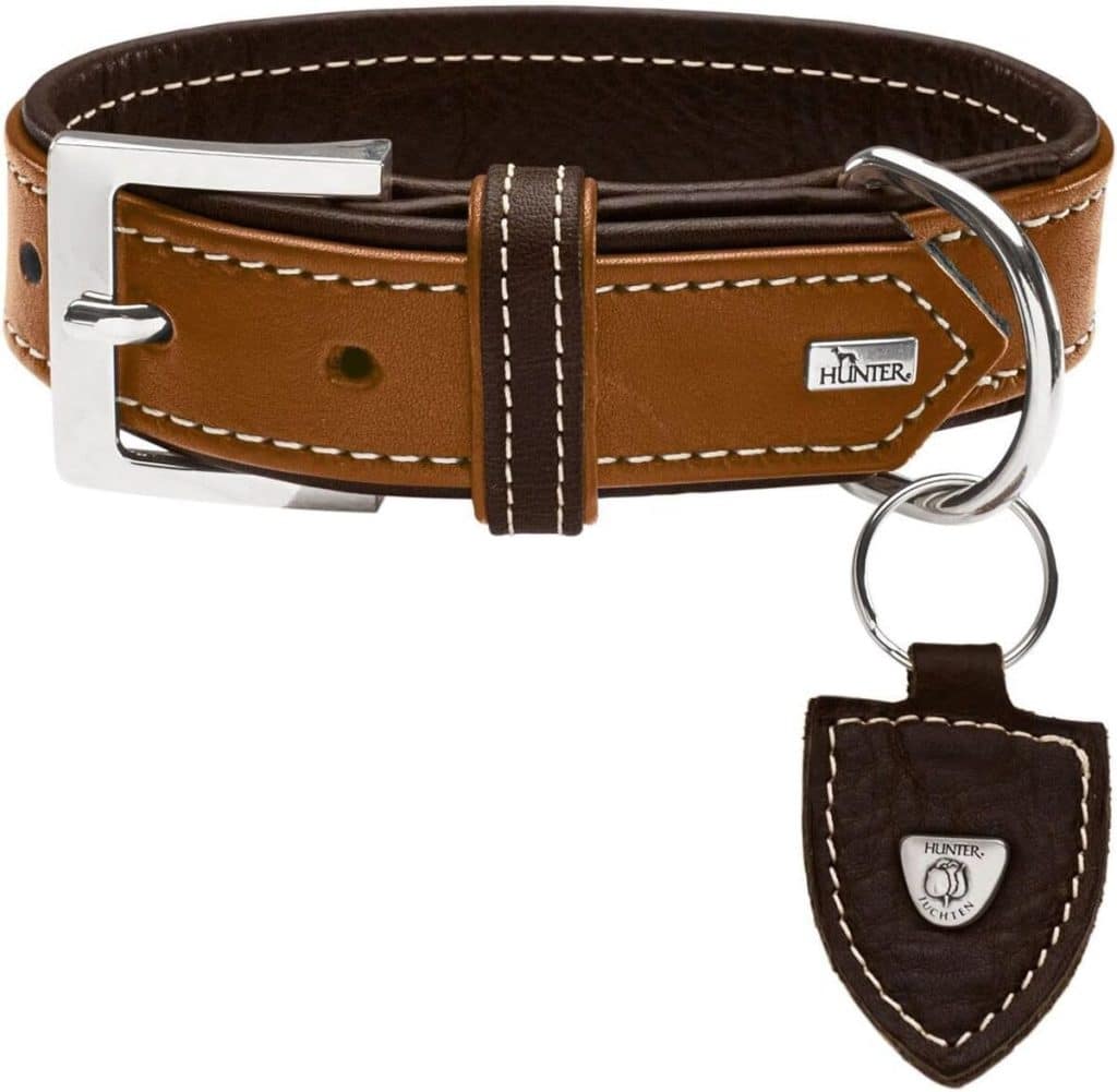 Avis : collier Hunter Tara numéro 65 en cuir cognac/marron foncé
