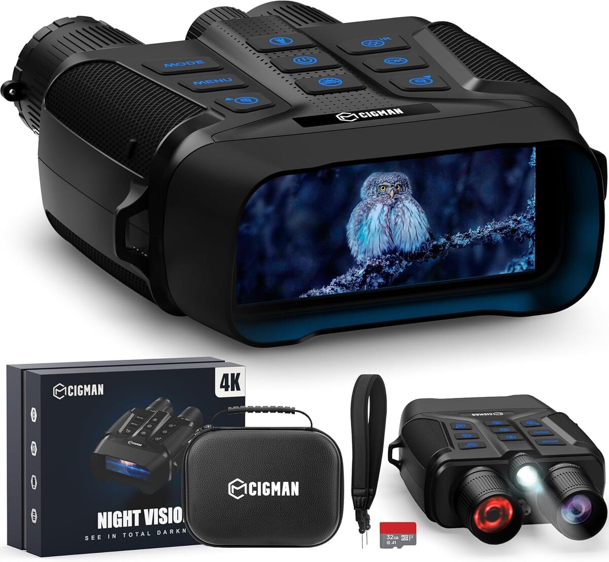 Test des jumelles CIGMAN 4K : vision nocturne et performance