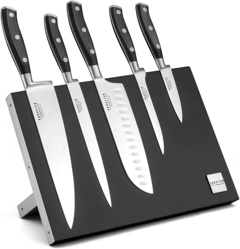 Test : sabatier Trompette Vulcano - Bloc magnétique de 5 couteaux