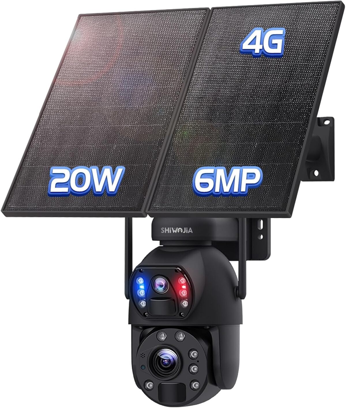 Test : shiwojia 6MP caméra extérieure solaire 20x zoom 4G LTE