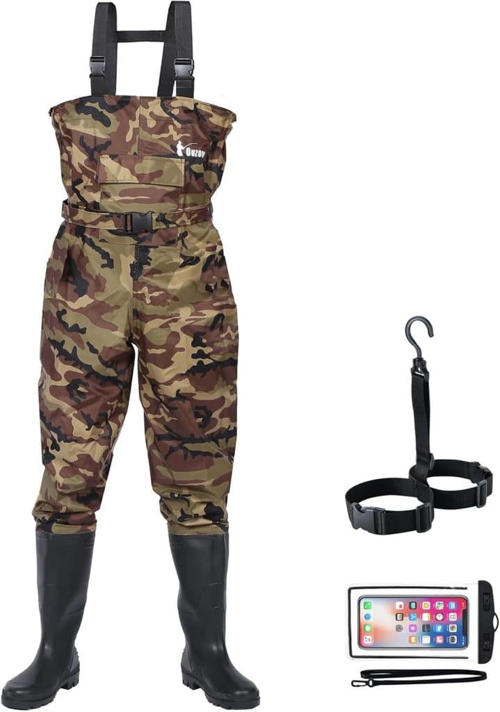 Test : cuissardes Ouzong à crampons - confort et imperméabilité