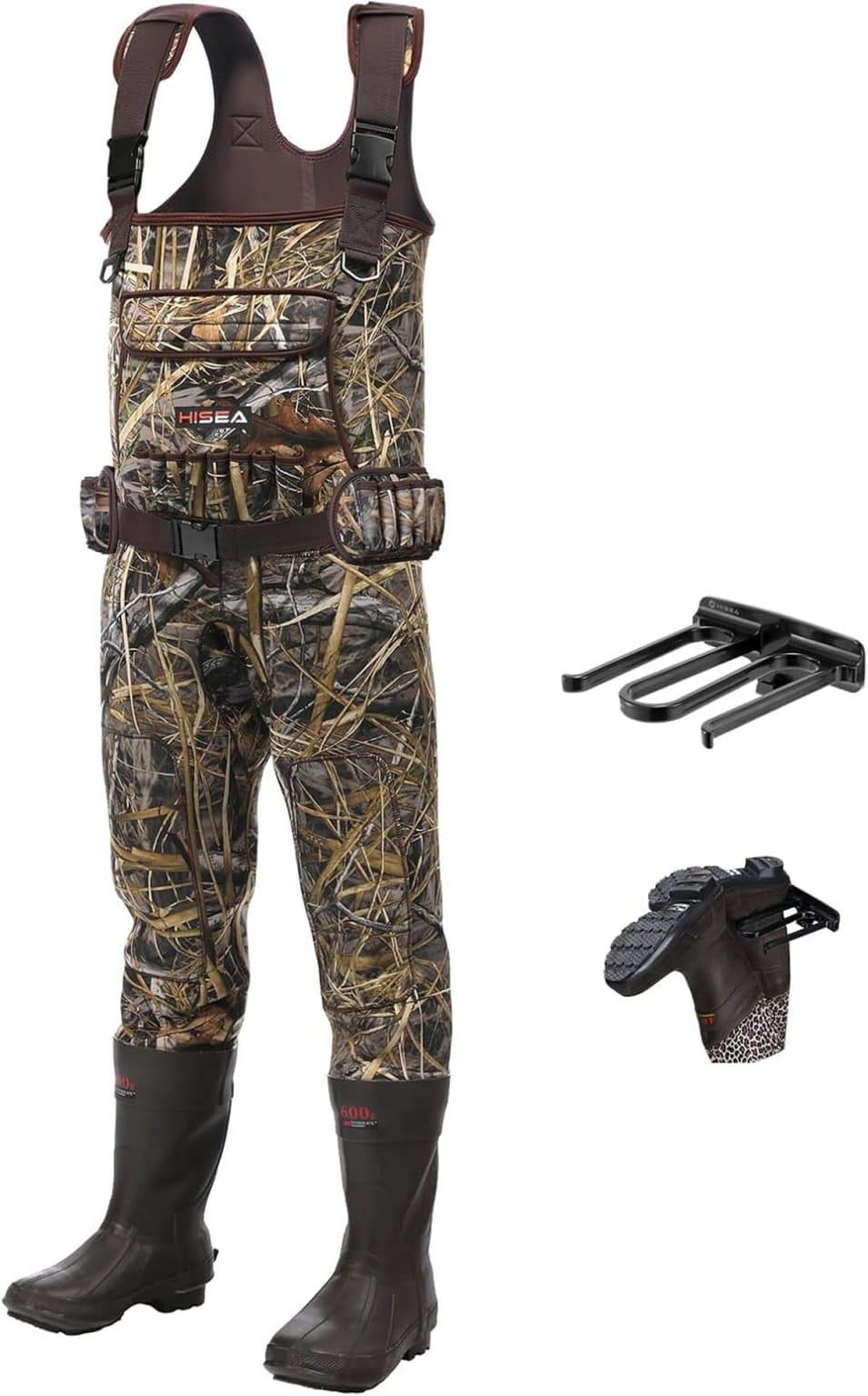 Cuissardes De Poitrine Homme Imperméables Avec Gants - Cuissardes Chasse Canard Isolé