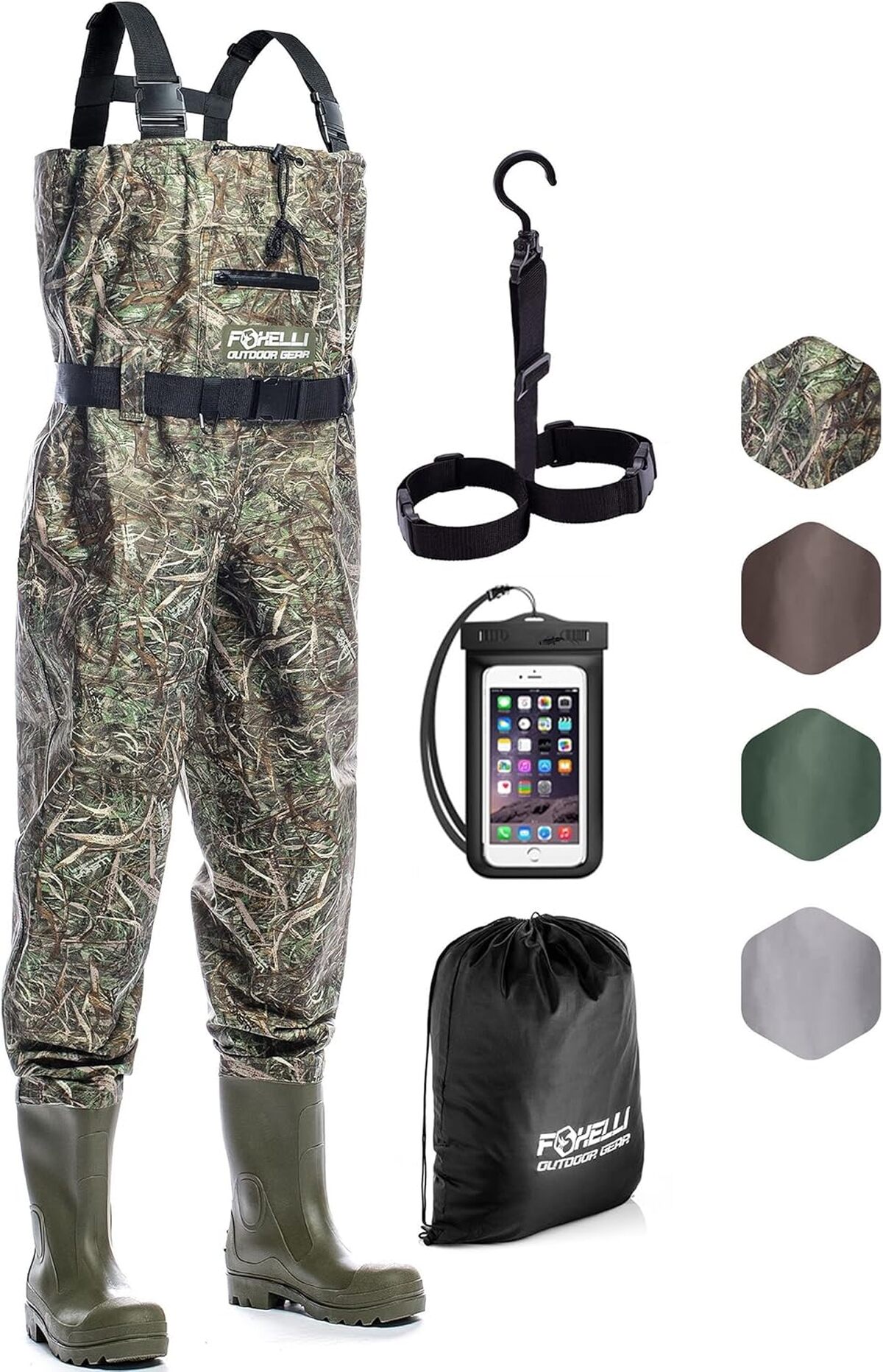 Test des cuissardes Foxelli nylon camouflage