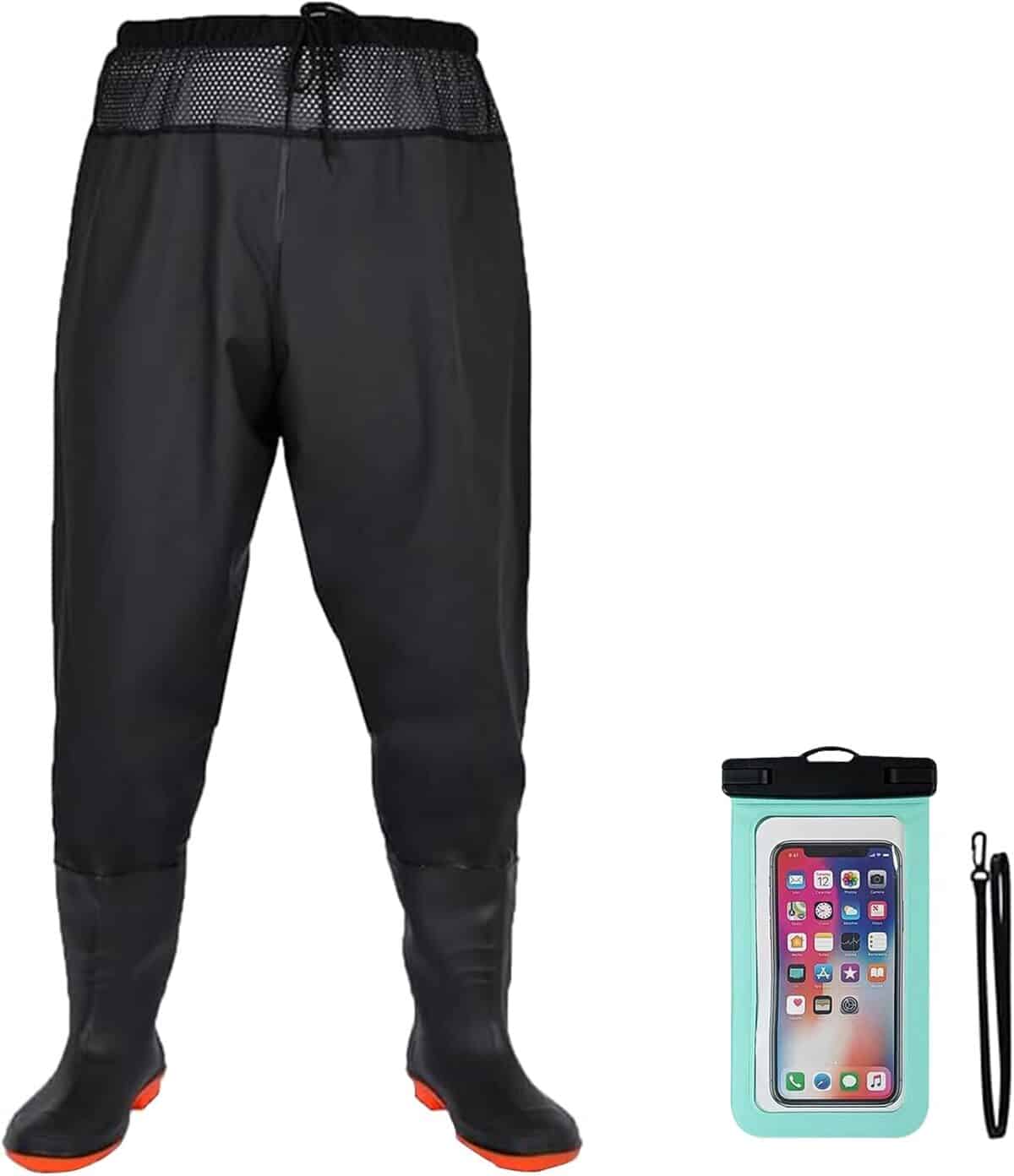 Test des cuissardes imperméables Zsrivk en nylon/PVC noir