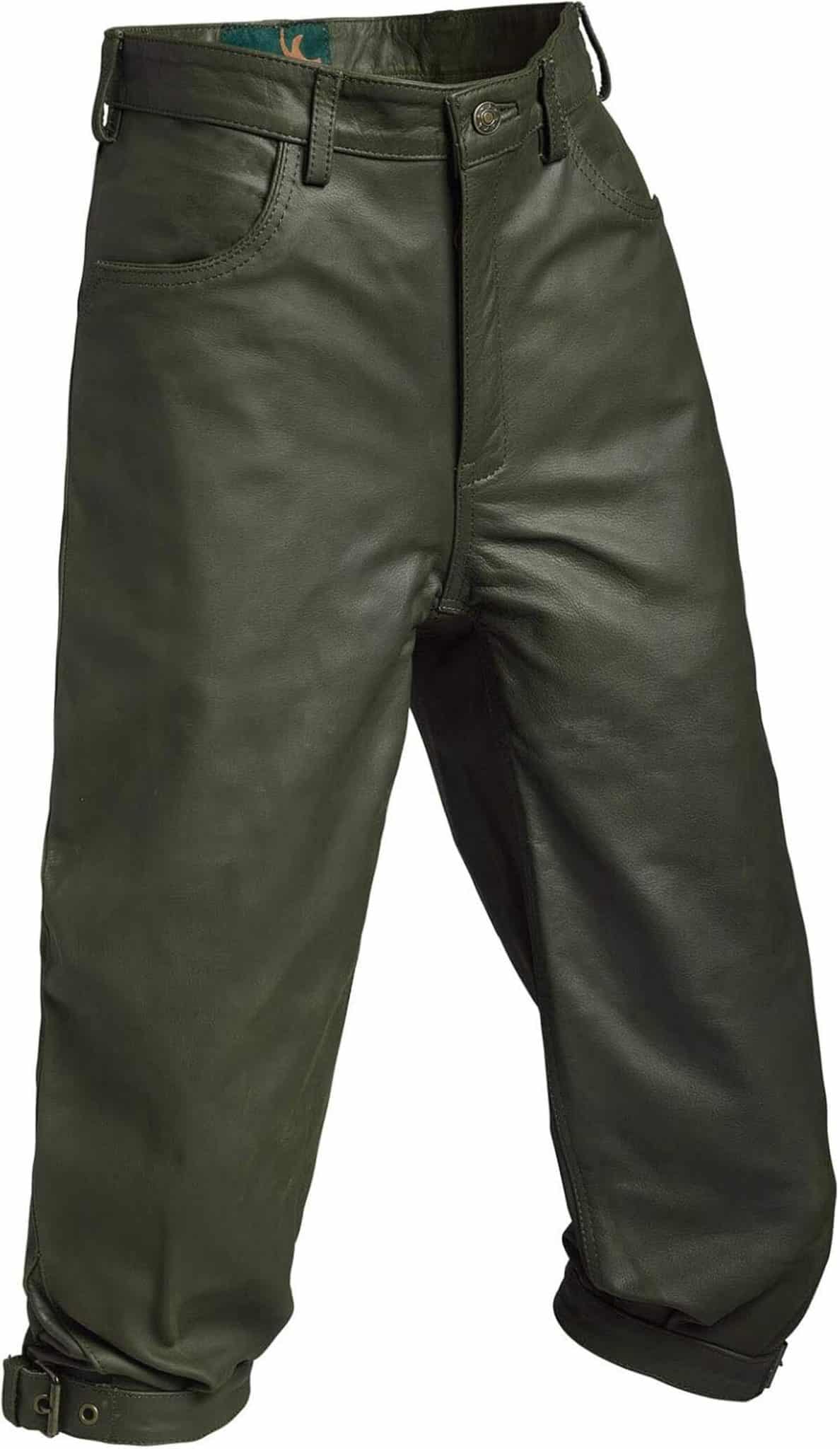 Test du pantalon de chasse en cuir de buffle pour homme - vert 60