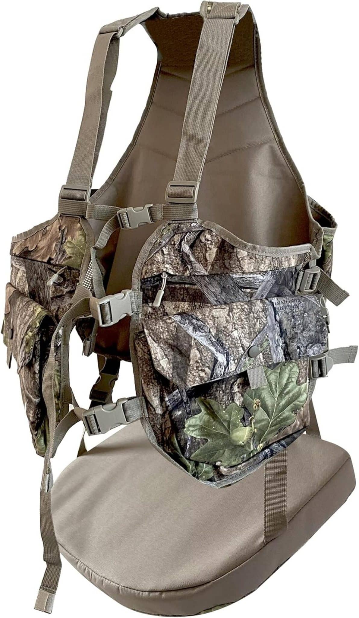 Test : gilet de chasse camouflage AUSCAMOTEK avec coussin de siège