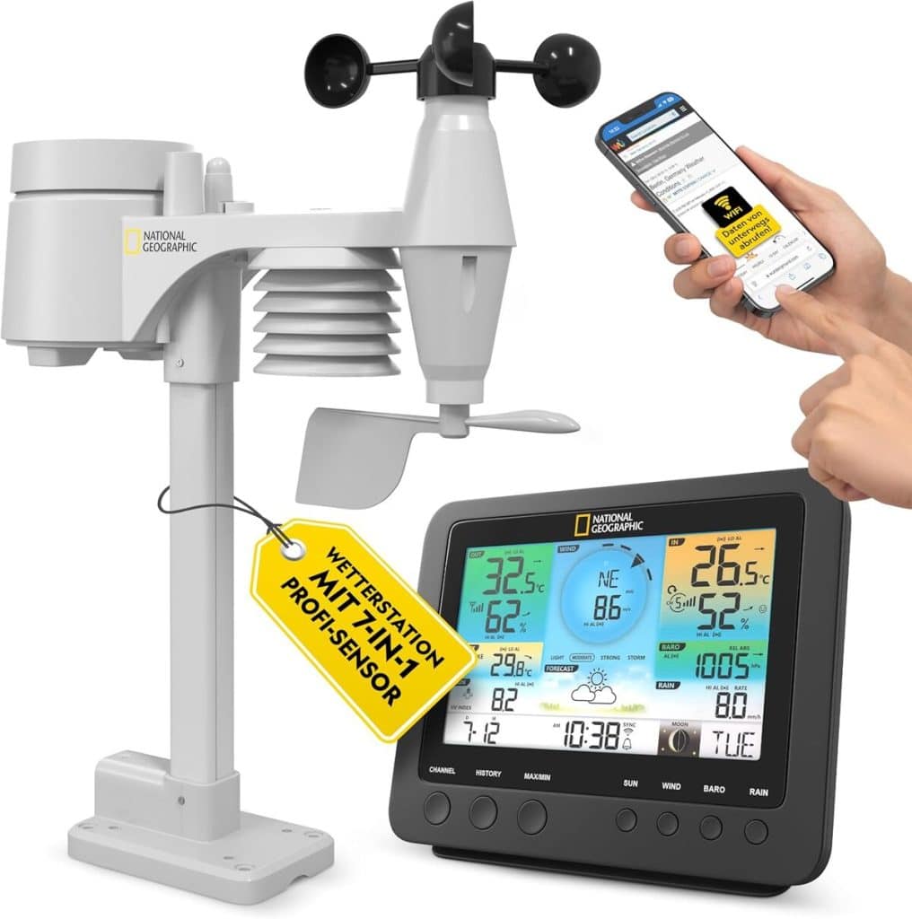 Test de la station météo National Geographic 9080600 en noir