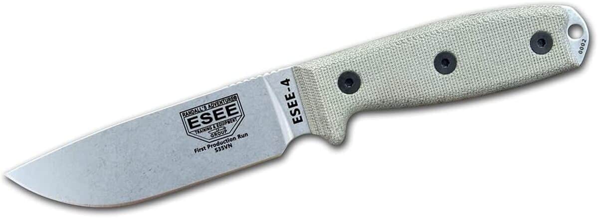 Test du couteau ESEE à 4 lames fixes en acier S35V