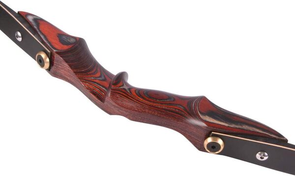 ZSHJGJR Takedown Poignée d'arc Classique Arc recourbé Poignée en Bois ILF 15