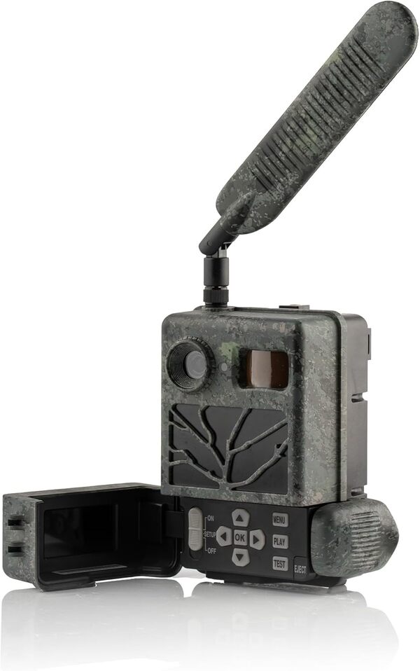 Zeiss Secacam 3-Caméra de Chasse Connectée 4G+ LTE, SIM, APP, 12MP, HD1080, Détection Infrarouge 20 m, Vision Nocturne, Étanche IP66, Angle 60, 60 LEDs Noires Invisibles, Surveillance Faune