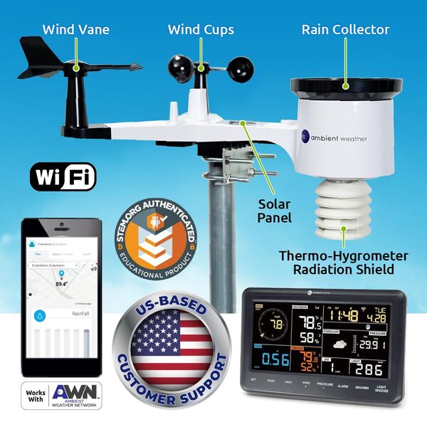 Ambient Weather WS-2902 Home Wi-Fi Weather Station