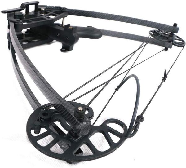 ZSHJGJR Ensemble Arc et Flèche pour Arc à Poulies Kit Arc à poulies pour la Chasse à l’Arc 40 Lbs Adulte Kit d'arc composé avec Flèches en Carbone