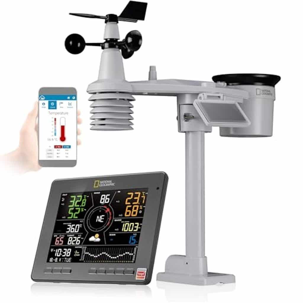 Test de la station météo intelligente National Geographic : capteur 7-en-1 et contrôle IoT