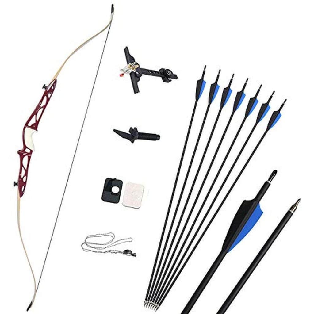 Test de l'arc ZSHJG recourbé Takedown 34lbs : puissance et performance